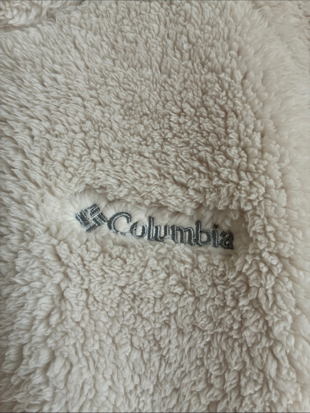 Columbia Fire Side II Gorpcore Sherpa Full-Zip Jacket Cream Women's XL Hiking - Picture 4 of 7